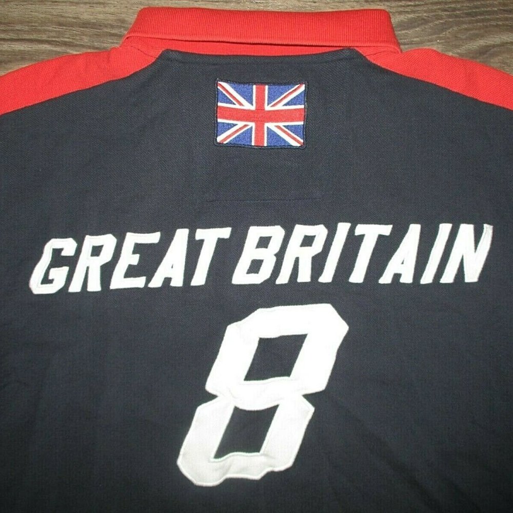 Nautica Great Britain Polo Shirt LARGE - Picture 4 of 5